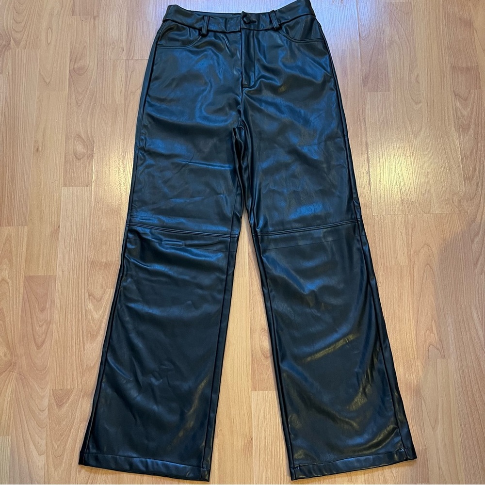 Shein petite leather pants